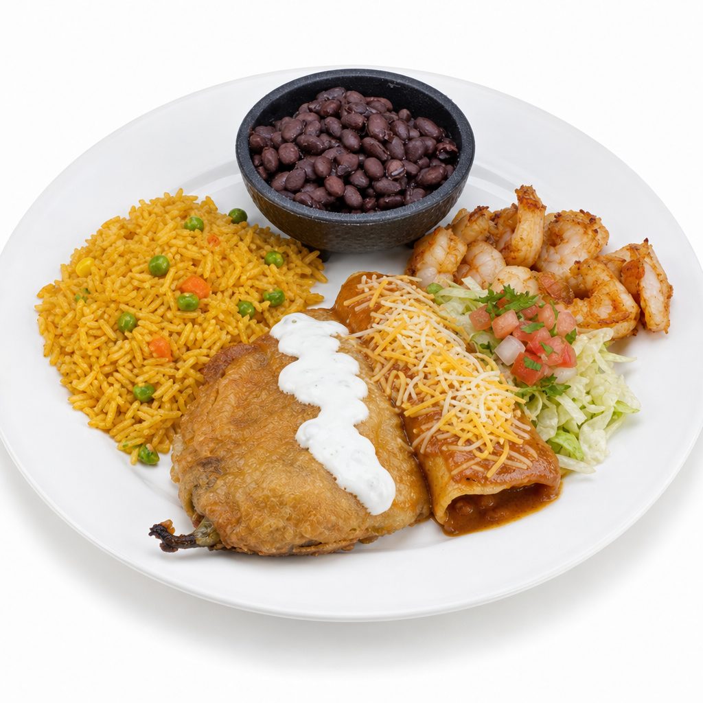 5. Chile Relleno & Enchilada.