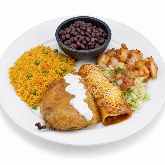 5. Chile Relleno & Enchilada.
