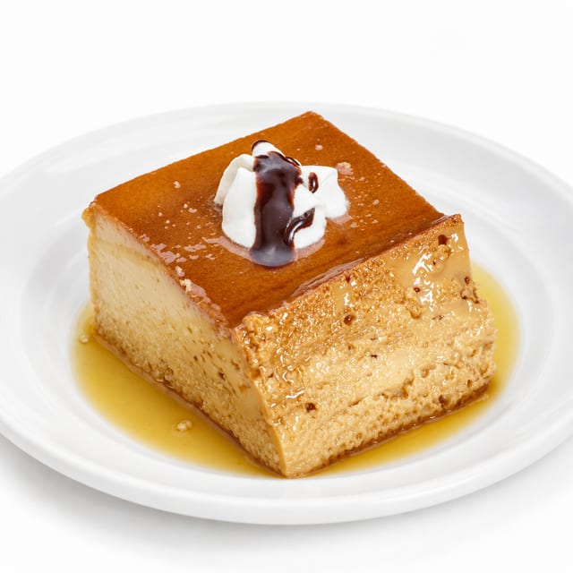 Flan w/ Caramel & Chocolate.